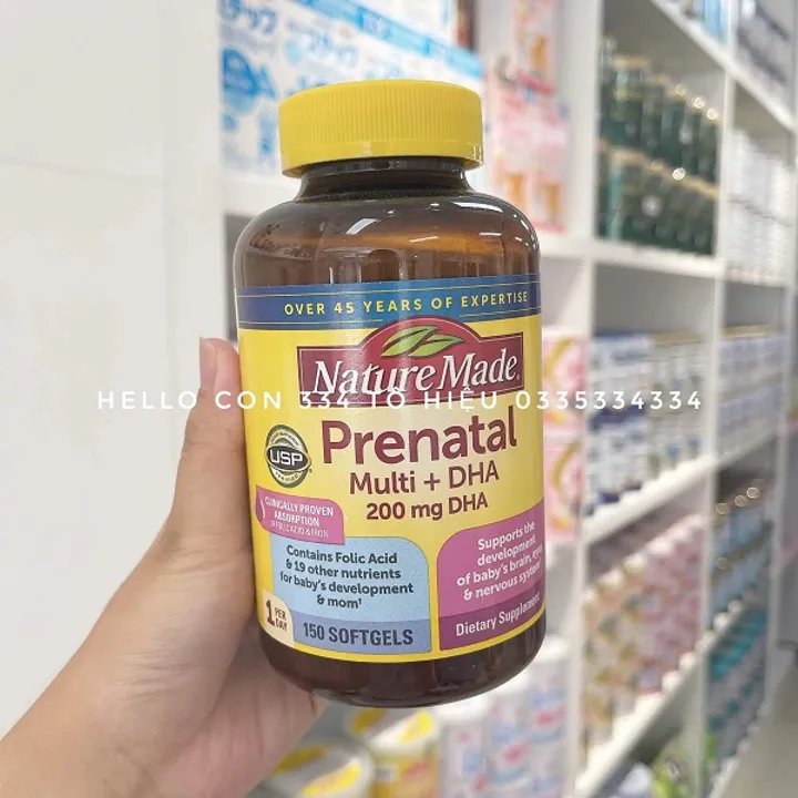 Review&nbsp;viên uống Nature Made Prenatal Multi + DHA có tốt không?