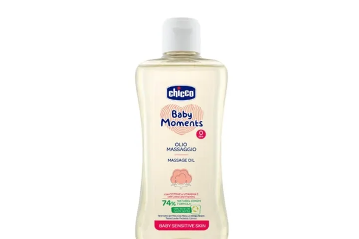 Dầu massage Chicco chiết xuất cám gạo cho bé từ 0 tháng, 200ml