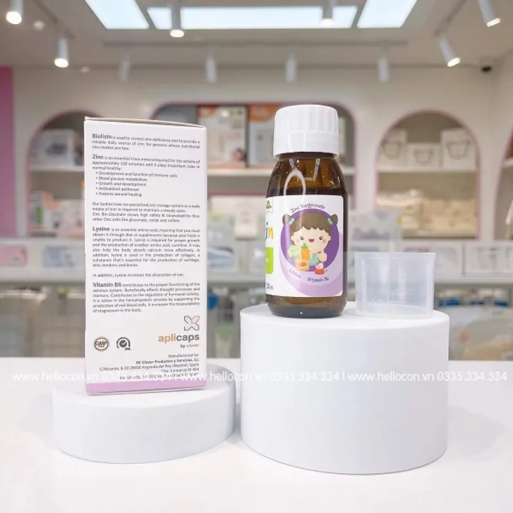 Kẽm Biolizin - Bổ sung Kẽm, Lysine và vitamin B6 cho trẻ từ 3 tháng tuổi