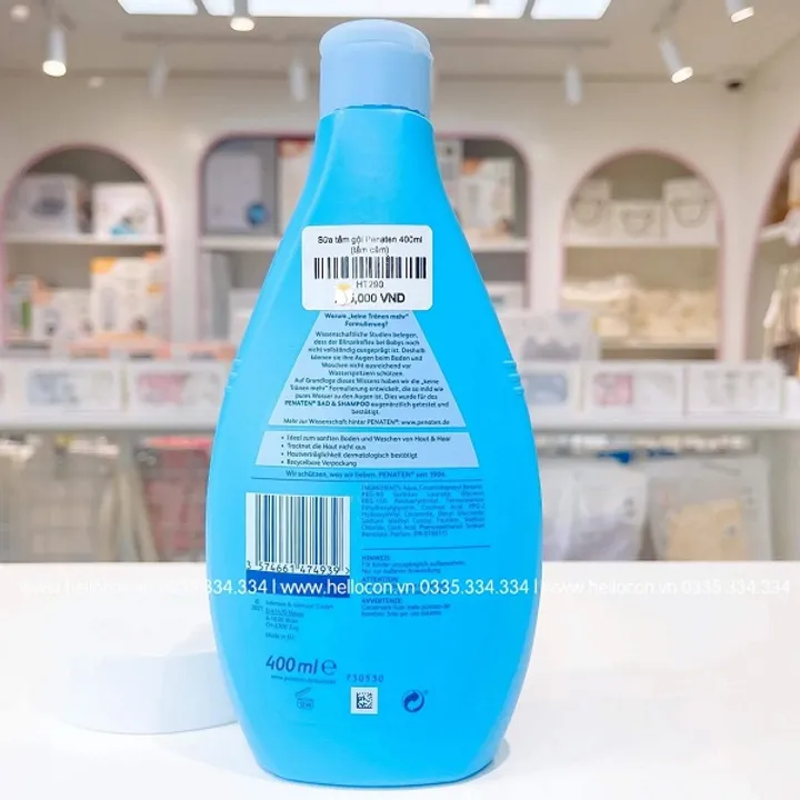 Sữa tắm Penaten (có thể gội) chống cảm cho bé Đức 400ml cho trẻ từ sơ sinh