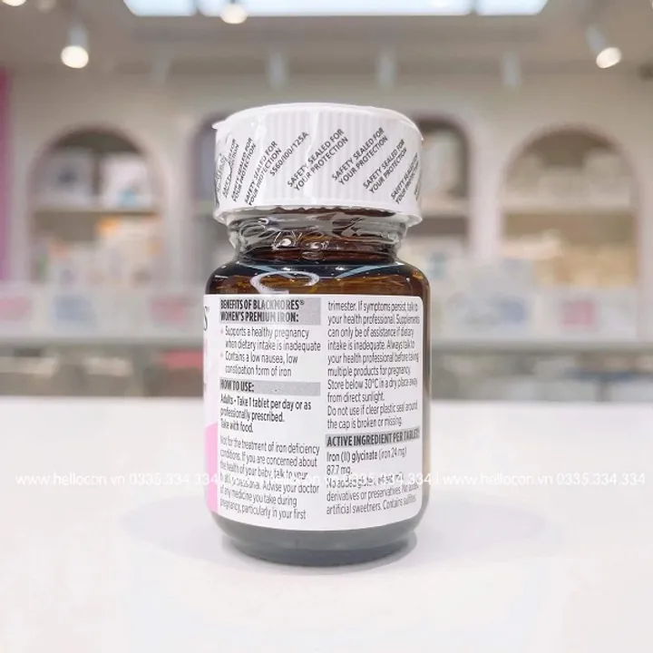 sắt Blackmores uống như thế nào?