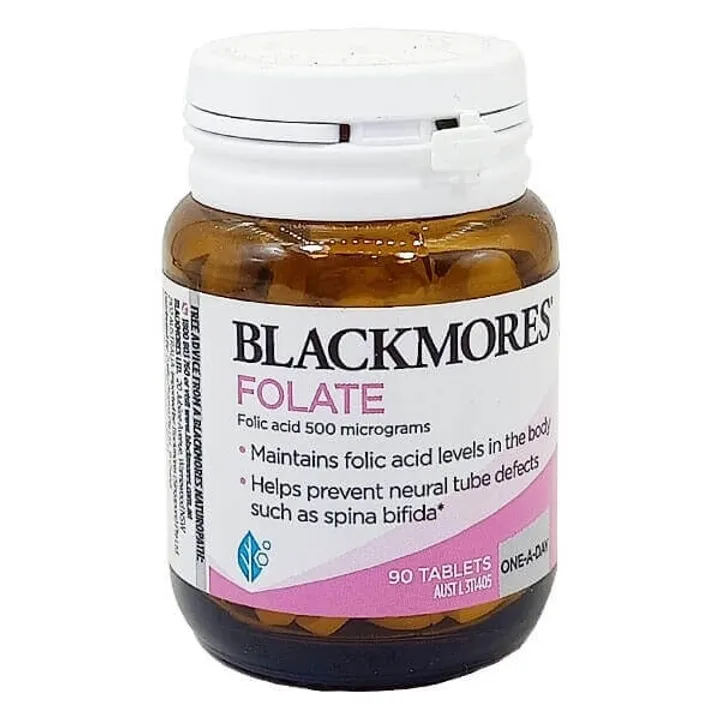 Bổ sung axit Folic Blackmores Folate 500mcg 90 viên