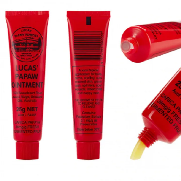 Kem đa năng Lucas Papaw Ointment được thiết kế dạng tuýp.