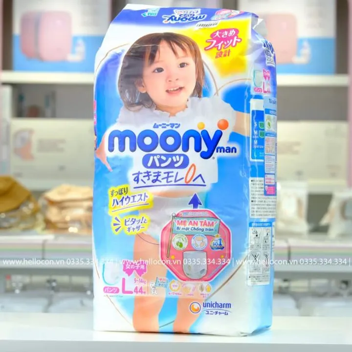 Bỉm Moony xanh