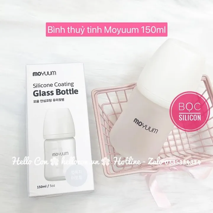 Bình Moyuum Thủy Tinh không núm 150ml và 240ml