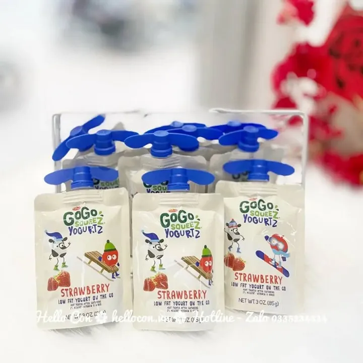 Sữa chua Gogo Squeez dạng túi cho bé 6 tháng