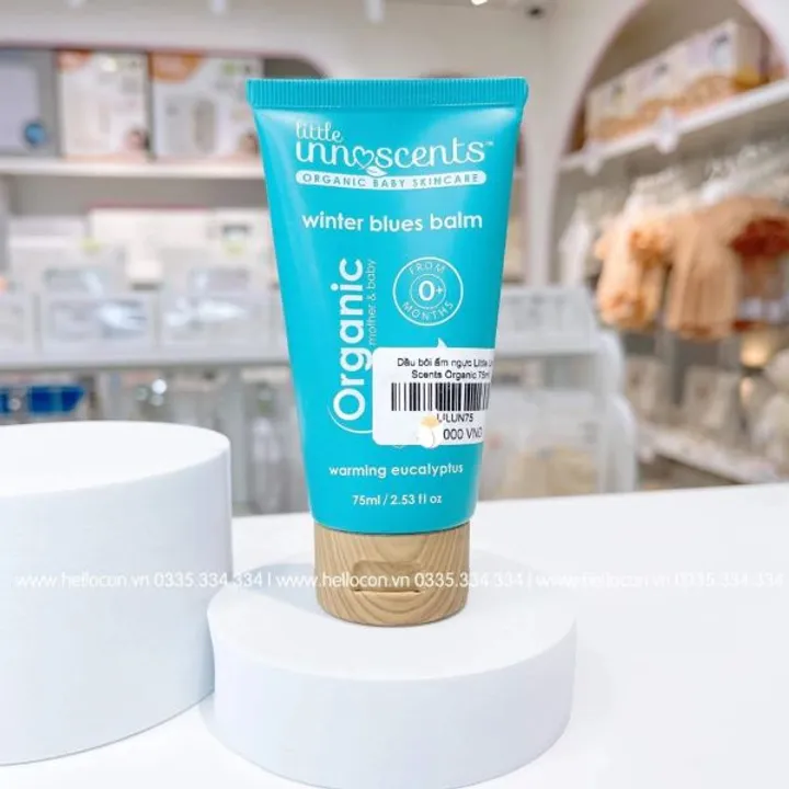 Dầu bôi ấm ngực Organic Little Unn Scents