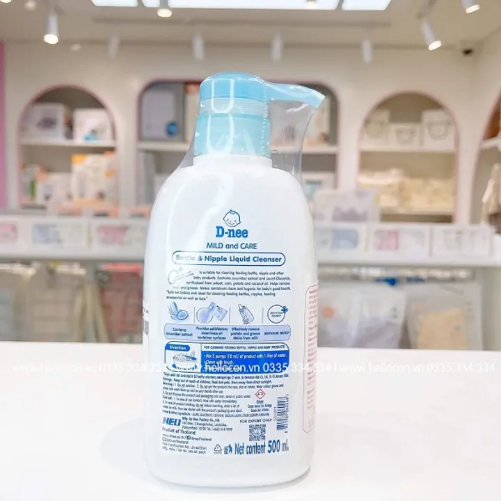 Mách các mẹ cách sử dụng nước rửa bình Dnee hiệu quả