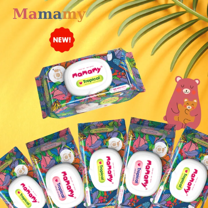 Khăn ướt nhiệt đới Mamamy