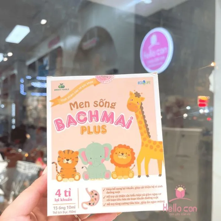 Men sống Bạch Mai Plus 4 tỉ lợi khuẩn cho trẻ từ sơ sinh - phụ nữ mang thai