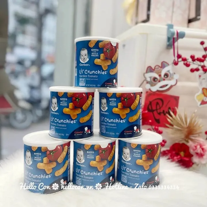 Bánh ăn dặm Gerber lùn cho bé 8 tháng