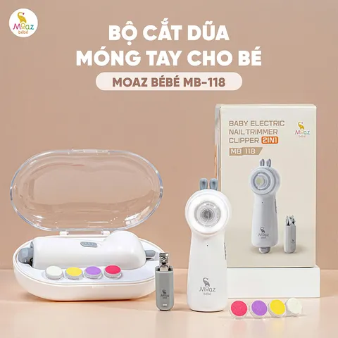 Bộ cắt dũa móng tay cho bé Moaz BéBé MB118
