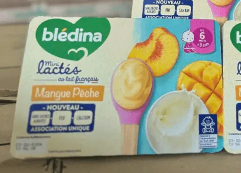 Sữa chua Bledina Mini vỉ 6 hộp*55g dành cho trẻ từ 6M+ (Vị Dâu, vị Lê, vị Chuối, vị Xoài)