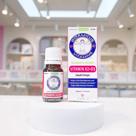 BioAmicus Vitamin D3 K2 từ sơ sinh